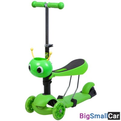 Детский самокат-кикборд 120S.DISCOKIDS.GN7 NOVATRACK - купить Сочи