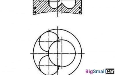 Поршень поштучно mahle original 0349000 2,5 TDI 1 - купить Сочи