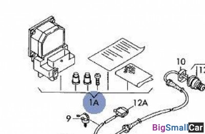 Блок управления abs VAG 4B0998375A Для 4B0614517H