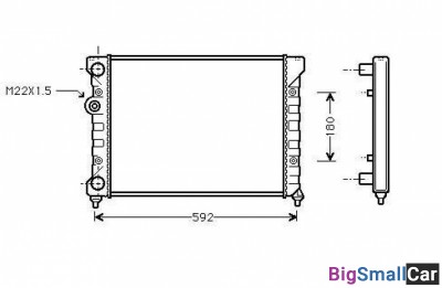 Радиатор охлаждения termal 545187JP - купить Сочи