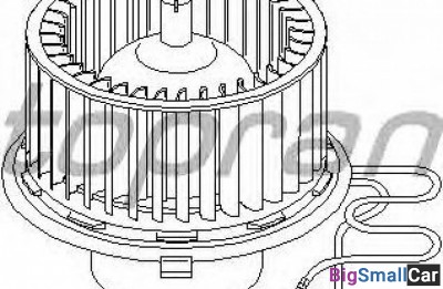 Вентилятор печки hans pries 111353755