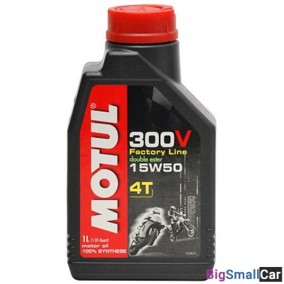 Масло моторное MOTUL 4T 300V FACTORY LINE NEW 15W50 1L 104125