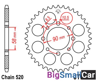 Звезда ведомая JT JTR273.44 - купить Сочи