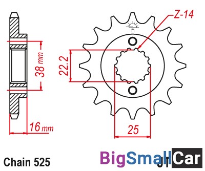 Звезда ведущая JT JTF740.15 - купить Сочи