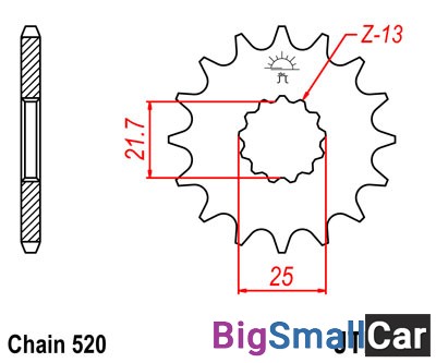 Звезда ведущая JT JTF565.15RB - купить Сочи