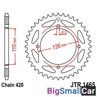 Звезда ведомая JT JTR1465.47 - купить Сочи