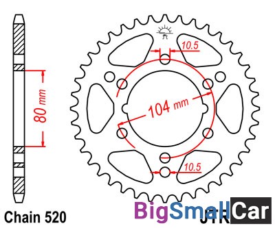 Звезда ведомая JT JTR1478.40 - купить Сочи