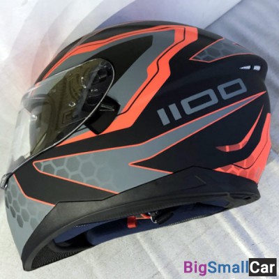 Шлем IXS HX1100 2.2 blk.matt/wh/red L X14082-M32-L - купить Сочи