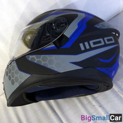 Шлем IXS HX1100 2.2 blk.matt/wh/blue M X14082-M34-M - купить Сочи