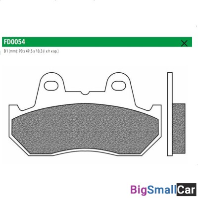 Тормозные колодки New Fren FD0054TS - купить Сочи